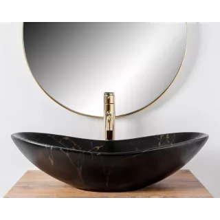 Rea UMYWALKA ROYAL MARBLE BLACK  MATT - NABLATOWA REA-U7478