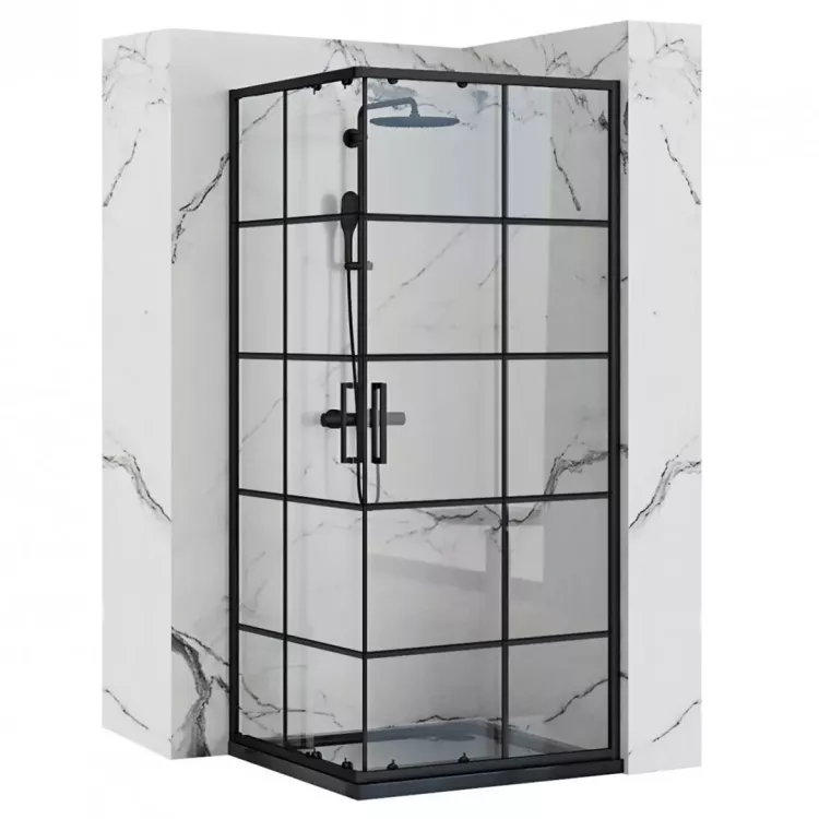 Rea KABINA CONCEPT BLACK 80x80 REA-K5479 Rea KABINA CONCEPT BLACK 80x80 REA-K5479