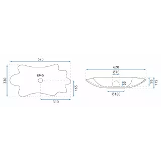 Rea UMYWALKA INFINITY GOLD/BLACK - NABLATOWA REA-U3402