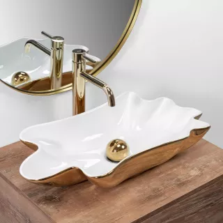 Rea UMYWALKA INFINITY GOLD/WHITE - NABLATOWA REA-U3400
