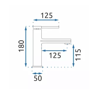 Rea BATERIA UMYWALKOWA OVAL ZŁOTA NISKA REA-B6515