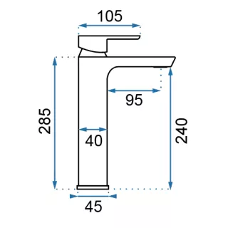 Rea BATERIA UMYWALKOWA MY2021-21C ARGUS CHROM WYSOKA REA-B6209