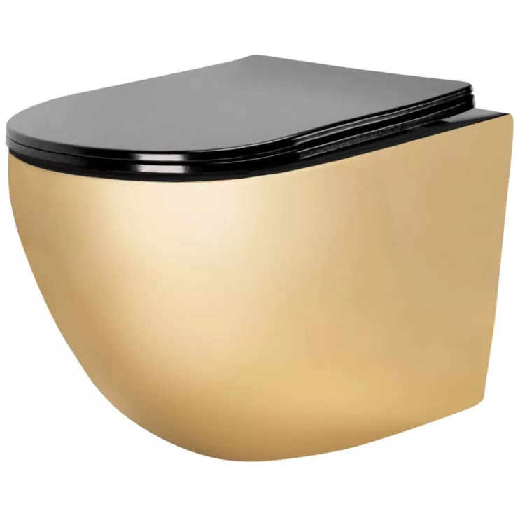 Rea WC - CARLO MINI RIMLESS GOLD BLACK REA-C8990