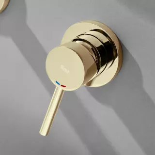 Rea BATERIA UMYWALKOWA PODTYNKO LUNGO LONG ZŁOTA + BOX REA-B0370