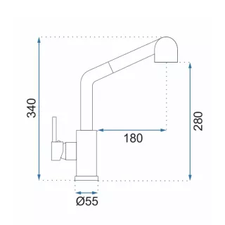 Rea BATERIA KUCHENNA TROY NIKIEL SZCZOTKOWANY REA-B6301