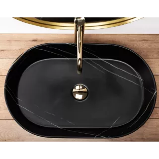 Rea UMYWALKA NADIA 60 BLACK STONE MATT - NABLATOWA REA-U8565