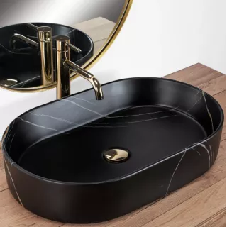 Rea UMYWALKA NADIA 60 BLACK STONE MATT - NABLATOWA REA-U8565