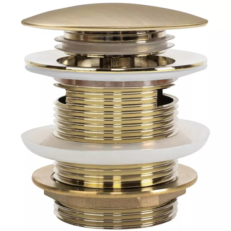 Rea KOREK DO WANNY Z PRZELEWEM ZŁOTY SZCZOTKOWANY 6cm REA-W2005 Rea KOREK DO WANNY Z PRZELEWEM ZŁOTY SZCZOTKOWANY 6cm REA-W2005