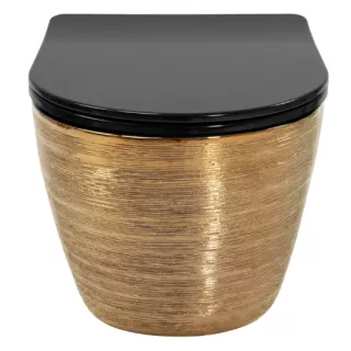 Rea WC - CARLO MINI RIMLESS BRUSH GOLD BLACK REA-C3300