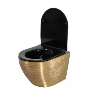 Rea WC - CARLO MINI RIMLESS BRUSH GOLD BLACK REA-C3300