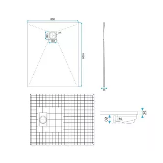 Rea BRODZIK MAGNUM WHITE 90x120 REA-K3337