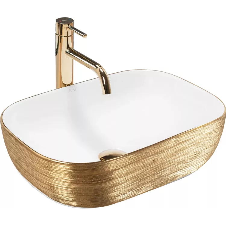 Rea UMYWALKA BELINDA BRUSH GOLD/WHITE- NABLATOWA REA-U7422 Rea UMYWALKA BELINDA BRUSH GOLD/WHITE- NABLATOWA REA-U7422