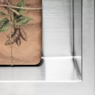 Rea PÓŁKA WNĘKOWA 01 30x30x10 STAL SZCZOTKOWANA REA-05600