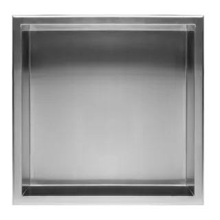 Rea PÓŁKA WNĘKOWA 01 30x30x10 STAL SZCZOTKOWANA REA-05600