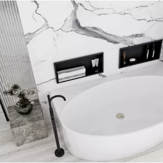 Rea PÓŁKA WNĘKOWA 05 30x45x10 CZARNA REA-05604