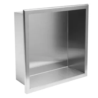 Rea PÓŁKA WNĘKOWA 01 30x30x10 STAL SZCZOTKOWANA REA-05600