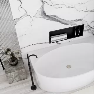 Rea PÓŁKA WNĘKOWA 06 30x60x10 CZARNA REA-05605