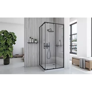 Rea KABINA CITY BLACK 90x90 REA-K6446