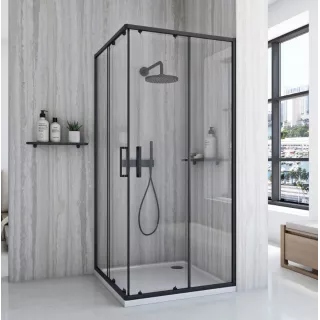 Rea KABINA CITY BLACK 90x90 REA-K6446