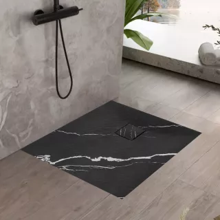 Rea BRODZIK MAGNUM CARRARA BLACK 90x120 REA-K7009