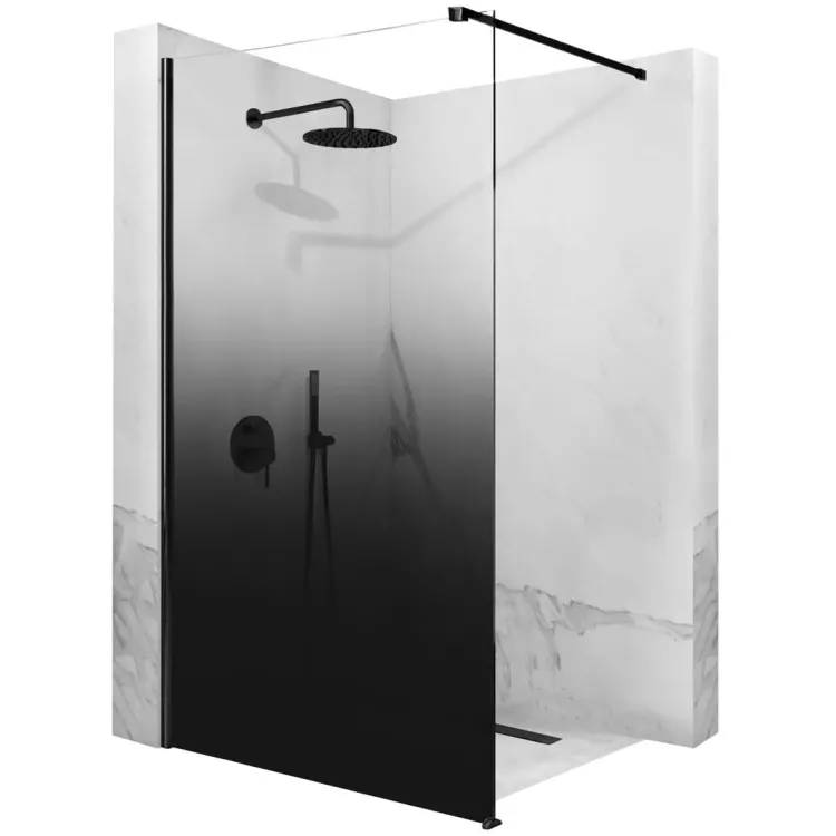 Rea ŚCIANKA PRYSZNICOWA AERO OMBRE BLACK/BLACK 120 REA-K2462 Rea ŚCIANKA PRYSZNICOWA AERO OMBRE BLACK/BLACK 120 REA-K2462