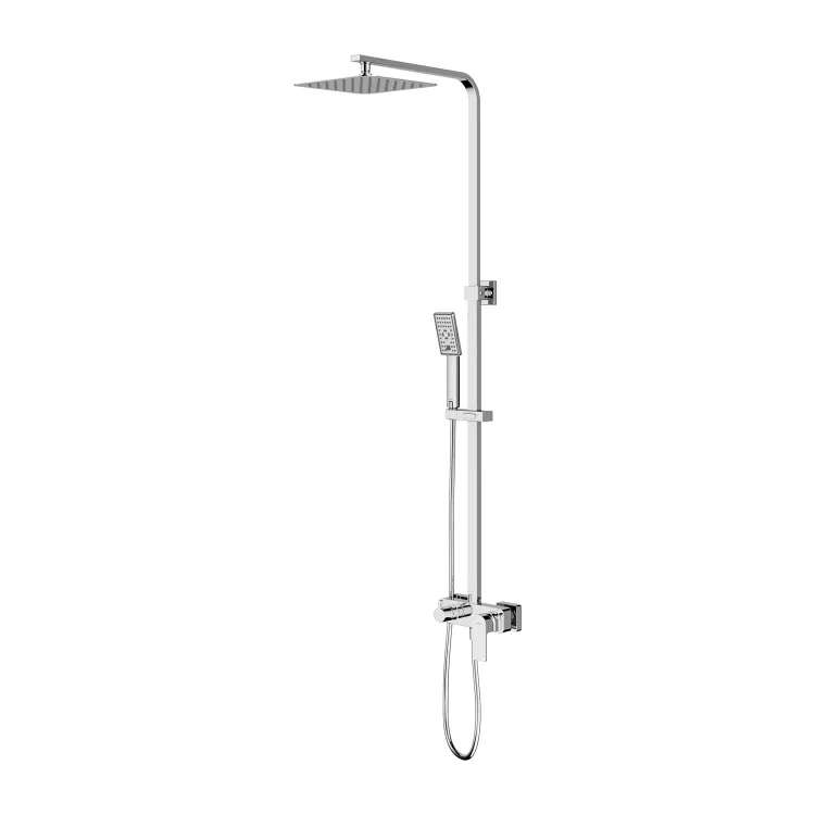 Omnires BARETTI system prysznicowy natynkowy, chrom połysk BA7844CR Omnires BARETTI system prysznicowy natynkowy, chrom połysk BA7844CR