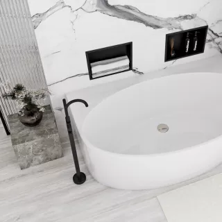 Rea PÓŁKA WNĘKOWA 04 30x30x10 CZARNA REA-05603