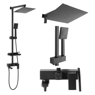 Rea ZESTAW NATRYSKOWY JACK CZARNY REA-P7009