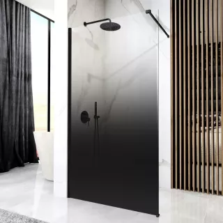 Rea ŚCIANKA PRYSZNICOWA AERO OMBRE BLACK/BLACK 120 REA-K2462