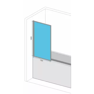 Rea PARAWAN WANNOWY LAGOS FIX STAŁY CHROM 70 REA-W5674
