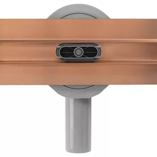 Rea ODPŁYW NEOX SLIM PRO MIEDŹ SZCZOTKOWANA 600 REA-G4805