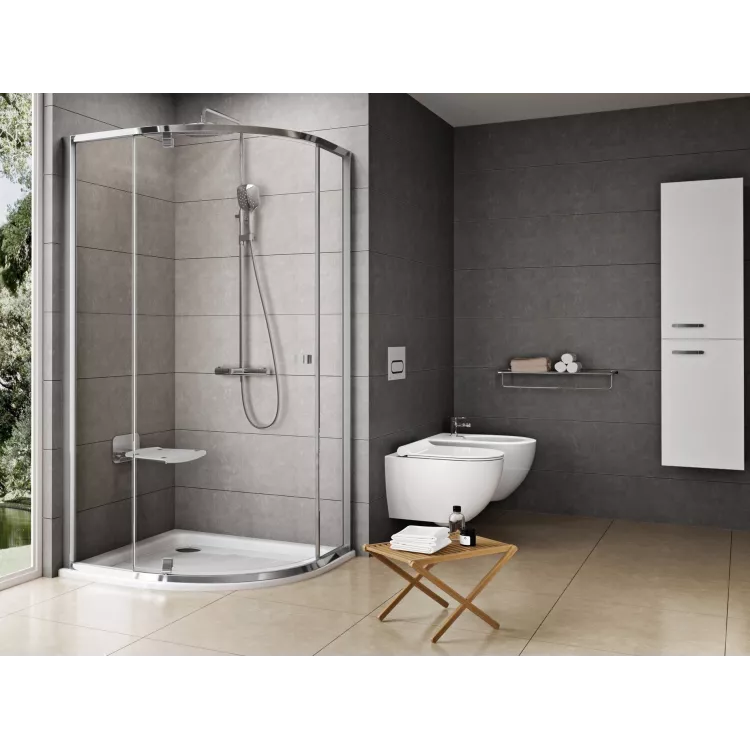 Ravak Kabiny prysznicowe Pivot PSKK3 80x80, połysk+szkło transparent 37644C00Z1