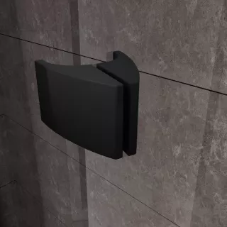 Ravak Drzwi prysznicowe Pivot PDOP2 110, czarna+szkło transparent 03GD0300Z1
