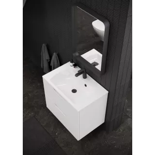 Ravak Lustro Strip 90x70 z oświatleniem, czarne X000001572