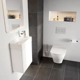 Ravak Umywalka mini ceramiczna Veda Slim XJX01240000
