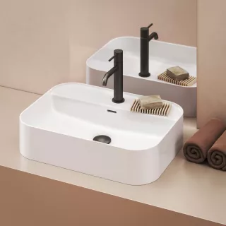 Ravak Umywalka ceramiczna Ceramic Slim Shelf R 55, biała XJX01155005
