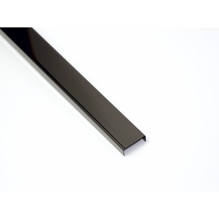 Listwa dekoracyjna ze stali nierdzewnej 0,6x3,0x270 cm S30 black
