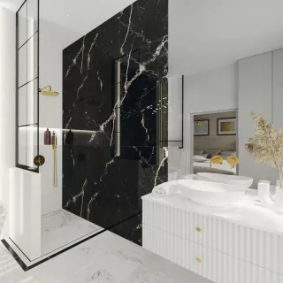 Egen Płytka ścienno-podłogowa Cosmic Black 60x120cm High Glossy (1,44)