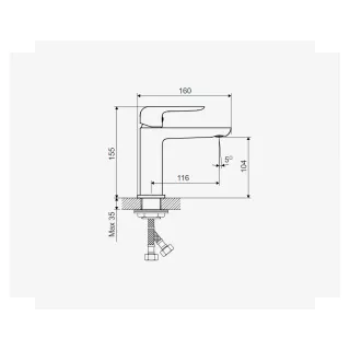 Excellent Clever 2.0 bateria umywalkowa Chrom AREX.4101CR