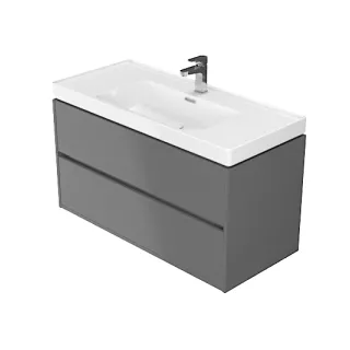 Cersanit SET B111 CREA 100 SZARY MAT ZMONT ( SZAFKA +...
