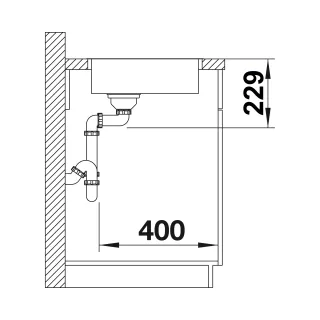 BLANCO ANDANO 180-IF stal polerowana, InFino 522951