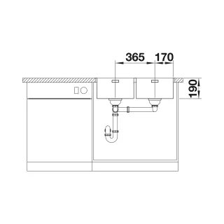 BLANCO ANDANO 340/340-IF stal polerowana, InFino 522981