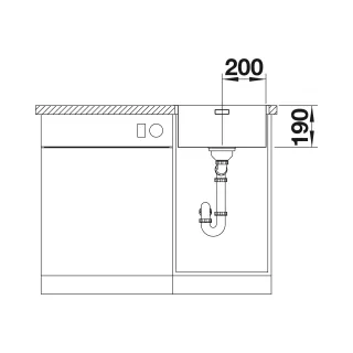 BLANCO ANDANO 400-IF stal polerowana, InFino 522957