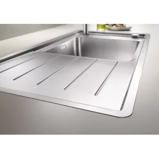 BLANCO ANDANO XL 6 S-IF stal polerowana prawa, korek auto., InFino, odsączarka stalowa 522999