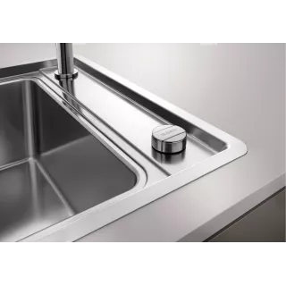 BLANCO ANDANO XL 6 S-IF Compact stal polerowana lewa, korek auto., InFino, odsączarka stalowa 523002
