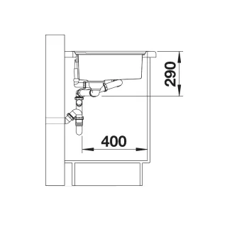 BLANCO AXIS III 6 S-IF stal polerowana prawa, korek auto., InFino, deska szkło białe, odsączarka stalowa 522104