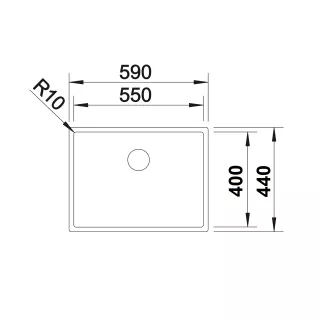 BLANCO CLARON 550-IF stal polerowana, InFino 521578