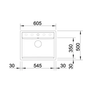 BLANCO DALAGO 6-F Silgranit antracyt, korek auto. 514773