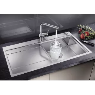 BLANCO DIVON II 5 S-IF stal polerowana prawa, korek auto., InFino 521660