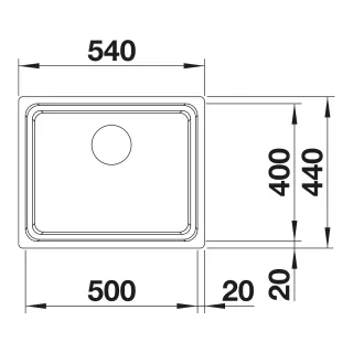 BLANCO ETAGON 500-IF stal polerowana, InFino, szyny 521840